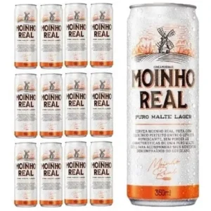 Cerveja Puro Malte Lager Moinho Real 350ml Fardo 12 Latas